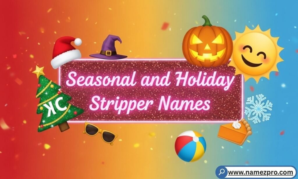  Festive holiday themed party stage name ideas for Christmas Halloween and summer events in 2026