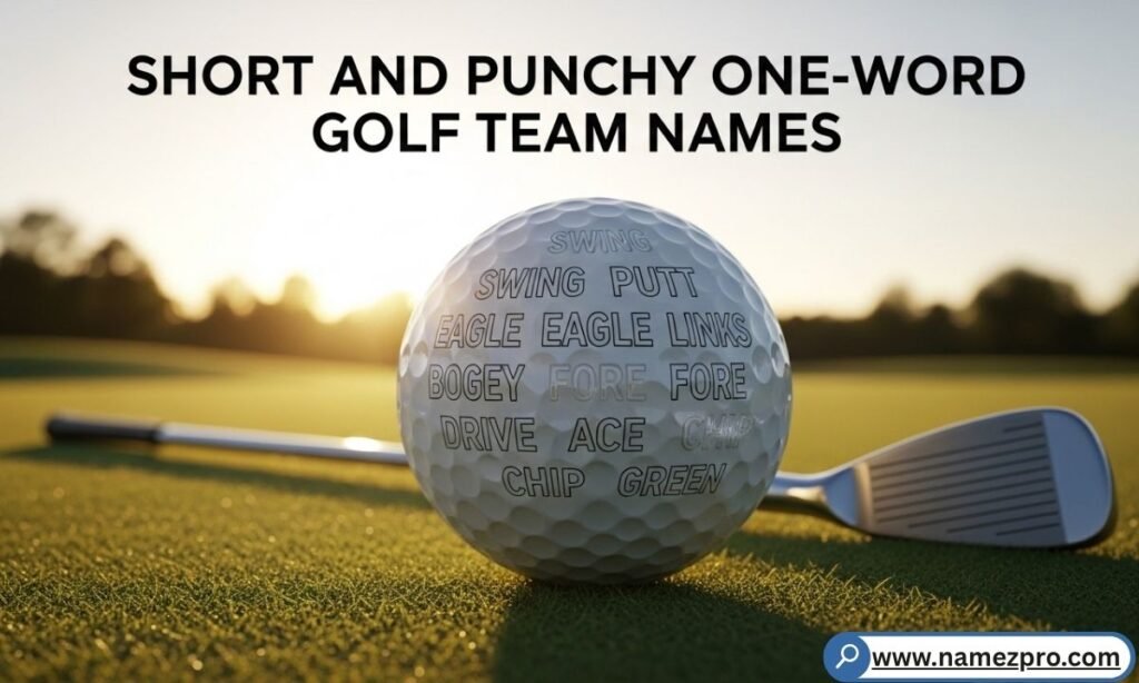 Leaderboard with bold single-word team entries