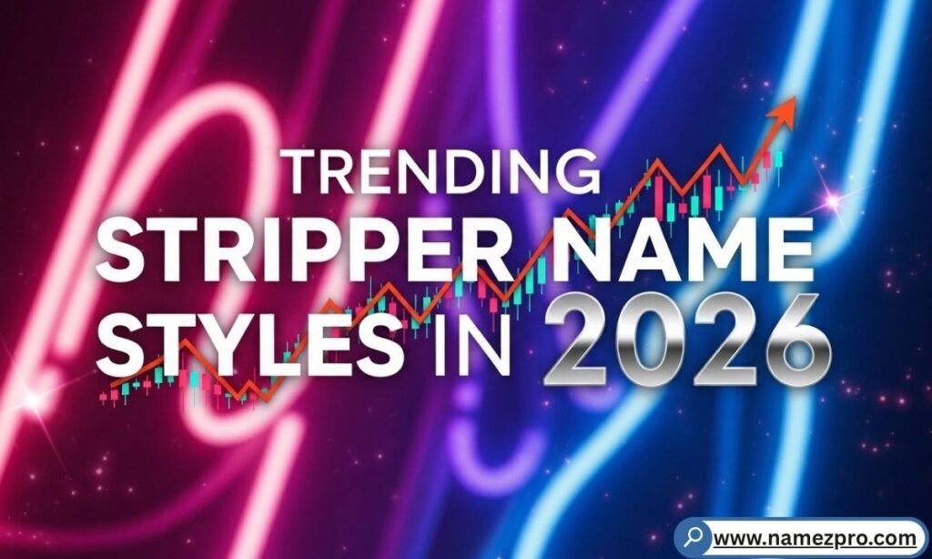 Trending stripper name styles 2026 with funny stage name ideas shaped by TikTok Reddit and pop culture moments