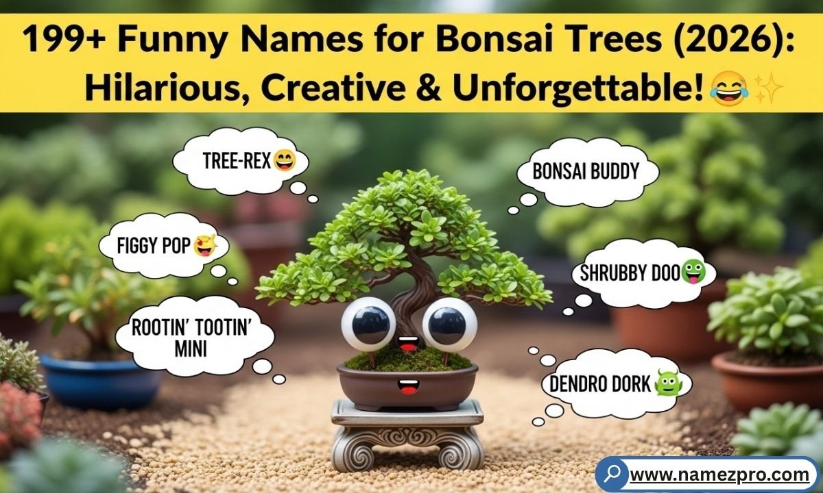 Funny names for bonsai trees 2026 list with cute mini tree