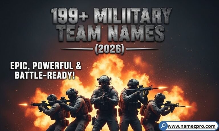 199+ military team names 2026 epic battle-ready squad list