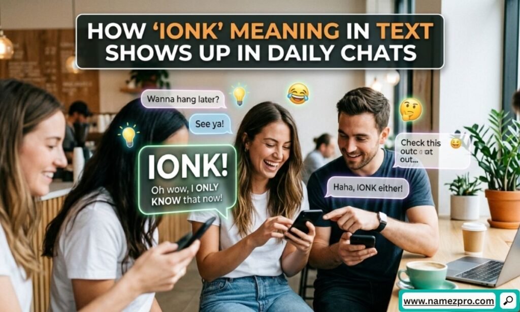 How IONK meaning in text appears in daily chats on smartphone messaging apps and social media conversations