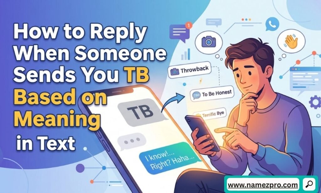 How to reply when someone sends TB based on TB meaning in text guide