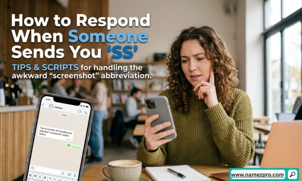 Person replying to a confusing text message in a social media chat conversation