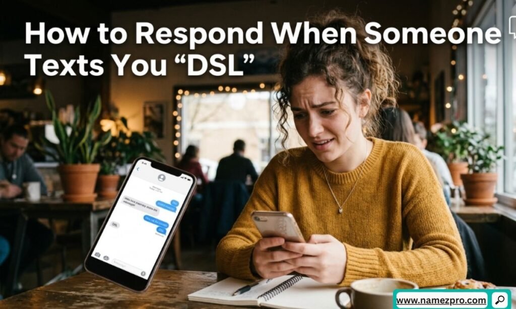 Person carefully typing a thoughtful reply on a smartphone after receiving a confusing acronym text message
