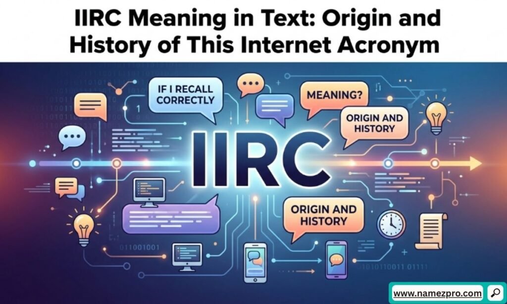 IIRC meaning in text origin and history of the popular internet acronym used in online chats