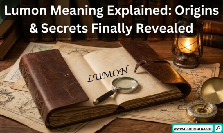 Lumon meaning illustration combining Severance corporate logo, Latin lumen text, and Finnish glass balcony design