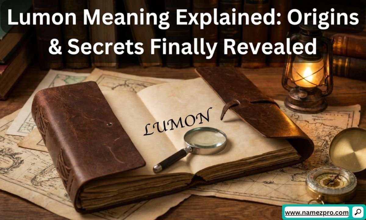 Lumon meaning illustration combining Severance corporate logo, Latin lumen text, and Finnish glass balcony design