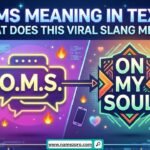 OMS meaning in text shown on a smartphone screen with a shocked reaction emoji and slang definition overlay