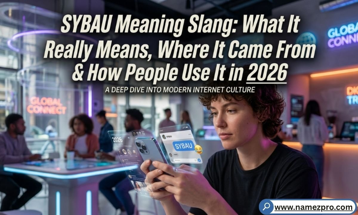 SYBAU slang meaning & origin guide on phone screen 2026