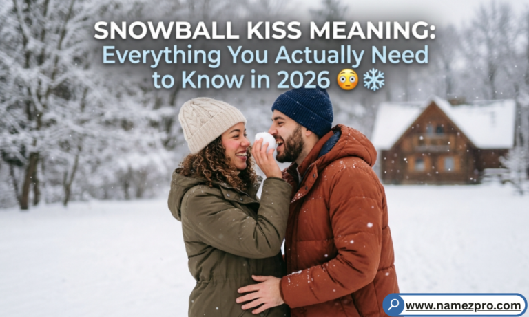 Snowball kiss meaning romantic winter couple kissing in snow 2026 trend