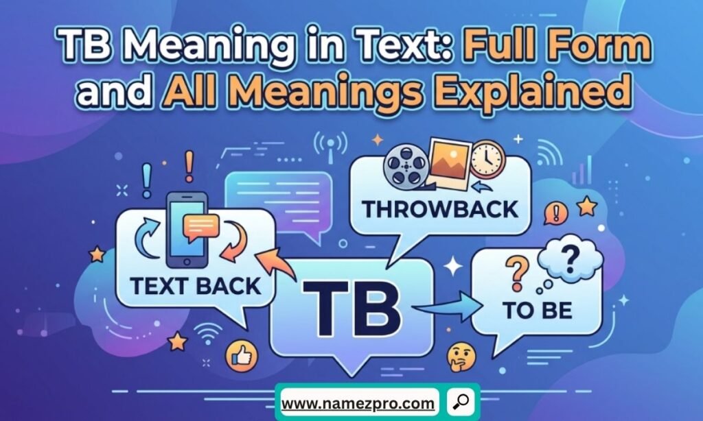 TB full form and all meanings in text messaging and social media