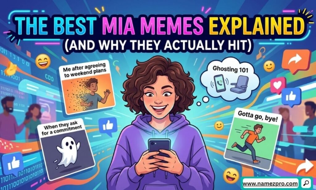 Best viral MIA memes explained collage showing relatable ghosting humor in texts