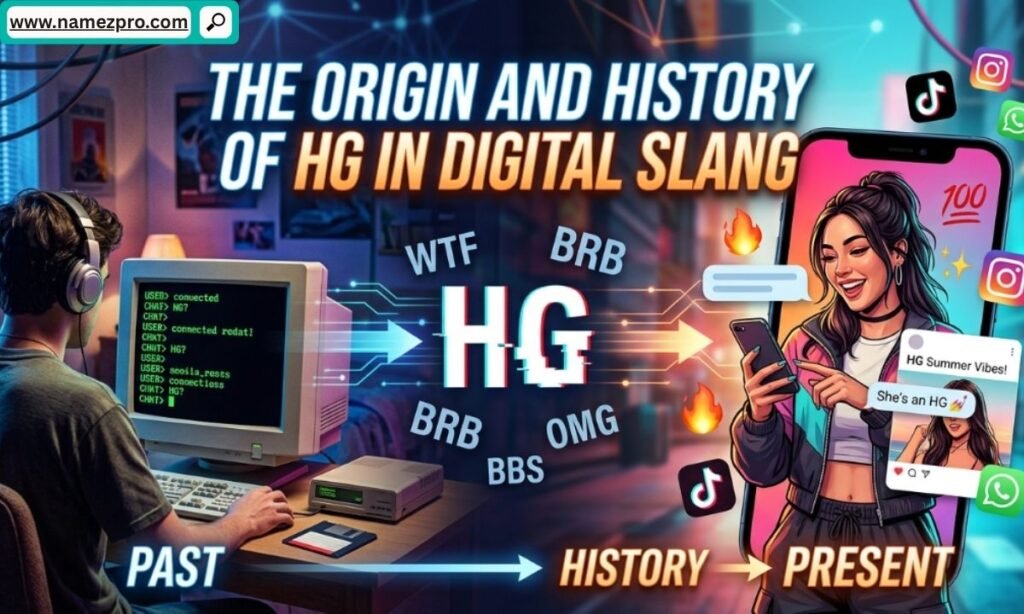 Origin and history of HG in digital slang shown through social media chats and modern texting culture