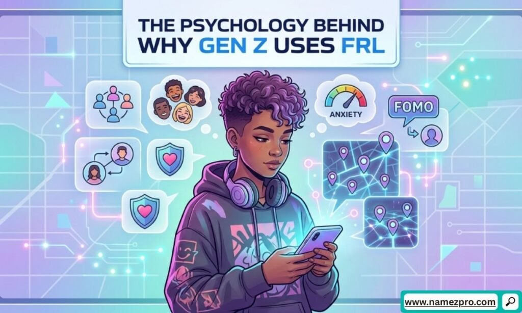 Gen Z users communicating through social media apps and trending texting culture