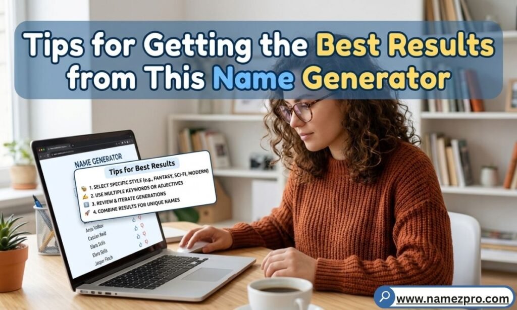 Tips for using the best name generator to get creative and unique name results
