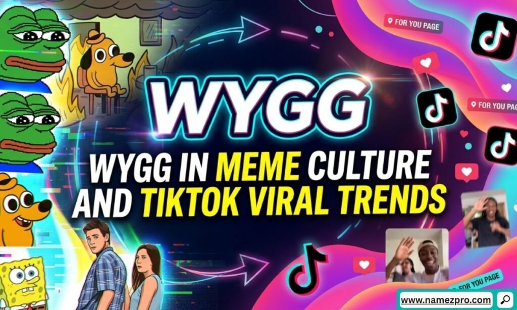 Split-screen image showing a viral TikTok video frame alongside a popular reaction meme template about receiving a WYGG text.