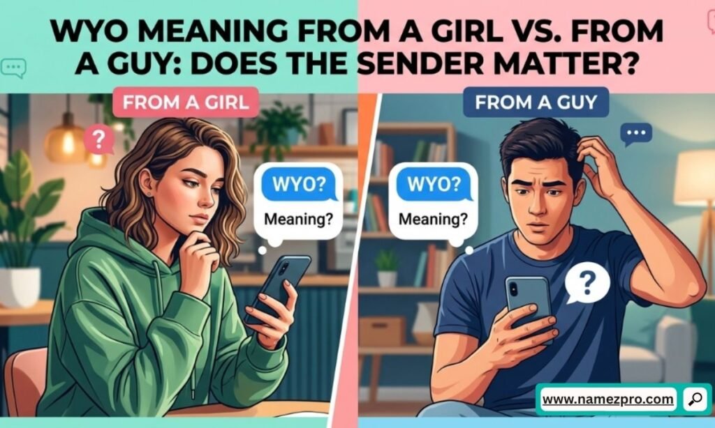 WYO meaning from a girl vs guy  sender context differences explained