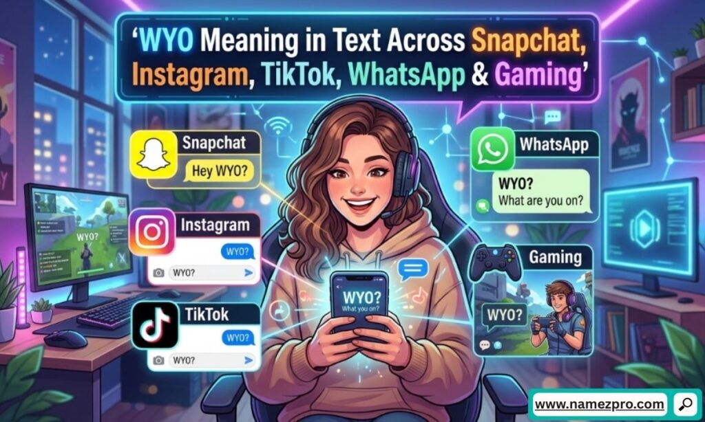 WYO meaning in text across Snapchat Instagram TikTok WhatsApp and gaming platforms