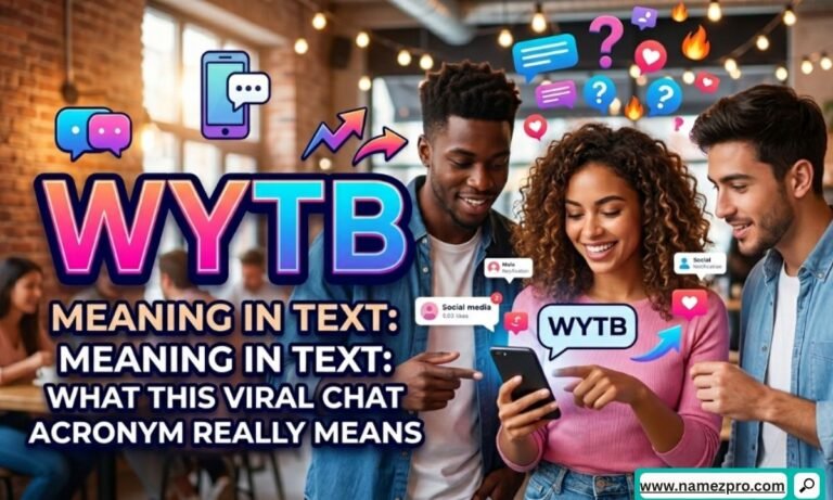 Smartphone text bubble with WYTB acronym highlighted, meaning What You Talking 'Bout, WYTB meaning in text.