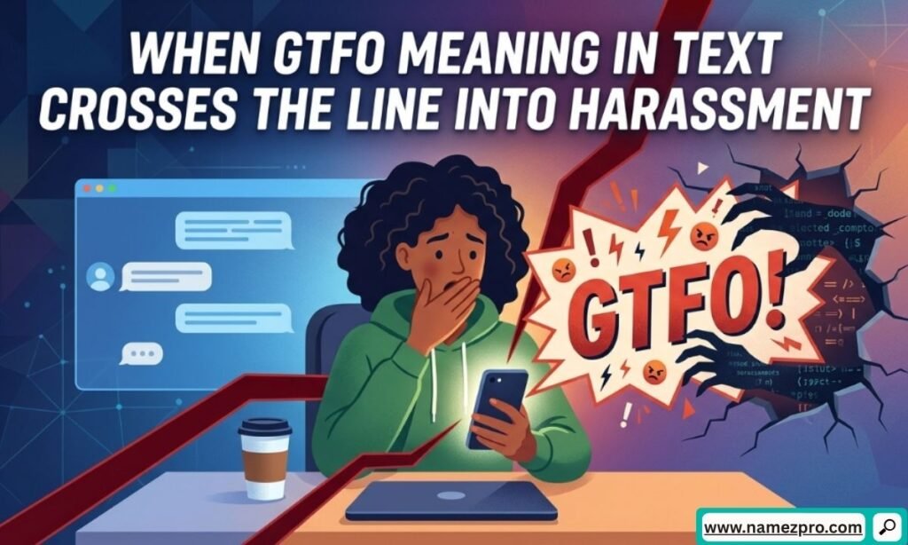 Aggressive online message causing digital conflict