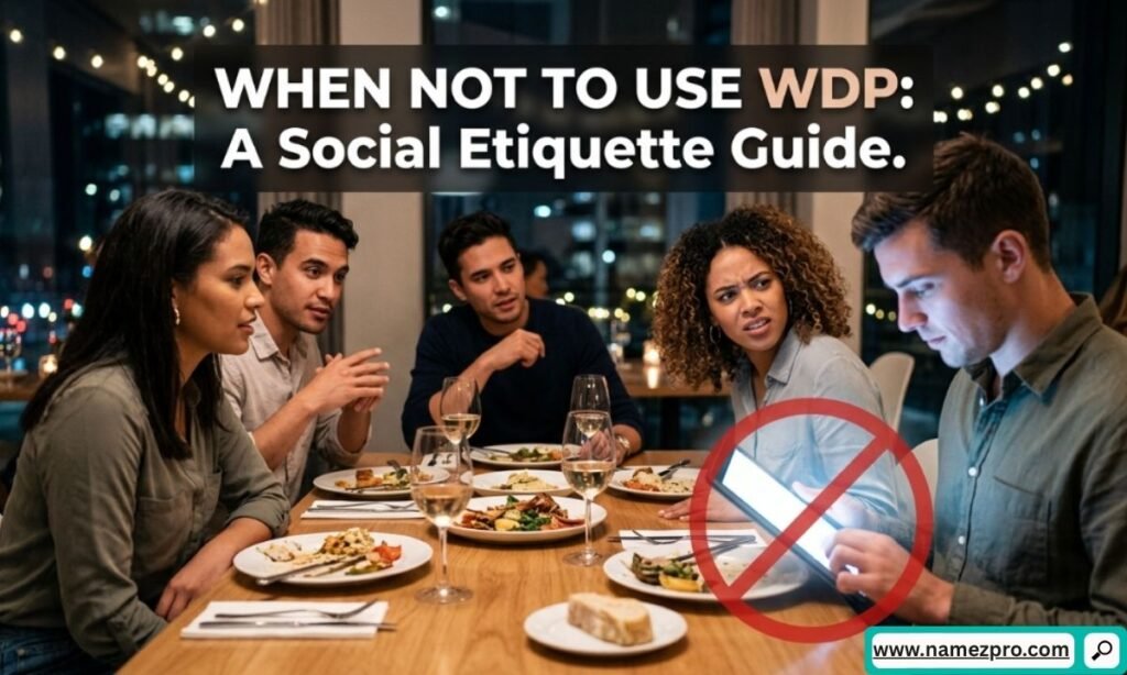 When not to use WDP in text messages with social media etiquette tips and online chat behavior examples