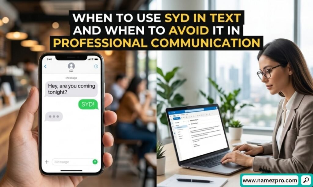 When to use SYD in text messages and avoid it in professional communication and workplace chats