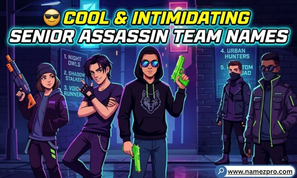 Students in dark sunglasses staring down camera with game strategy notes