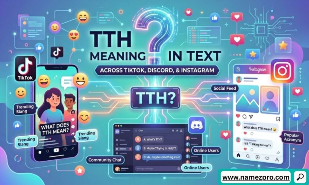 TTH meaning in text across TikTok, Discord, and Instagram with social media chat examples and slang usage
