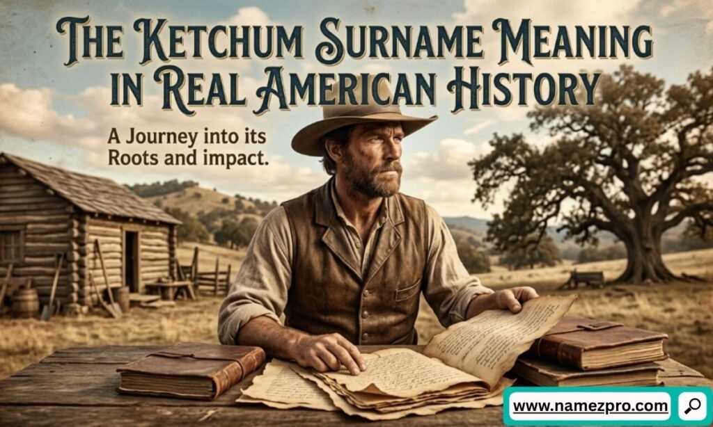 Ketchum surname meaning in American history with family heritage, genealogy records, and historical roots