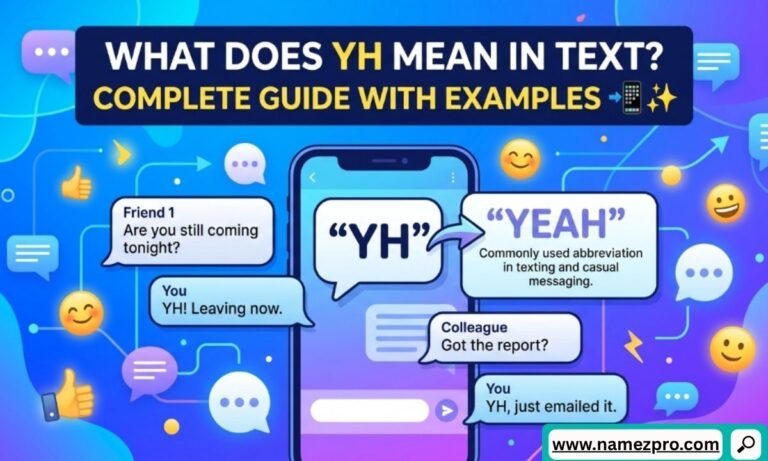 Smartphone screen displaying a casual chat conversation explaining YH meaning in text with thumbs up emojis.
