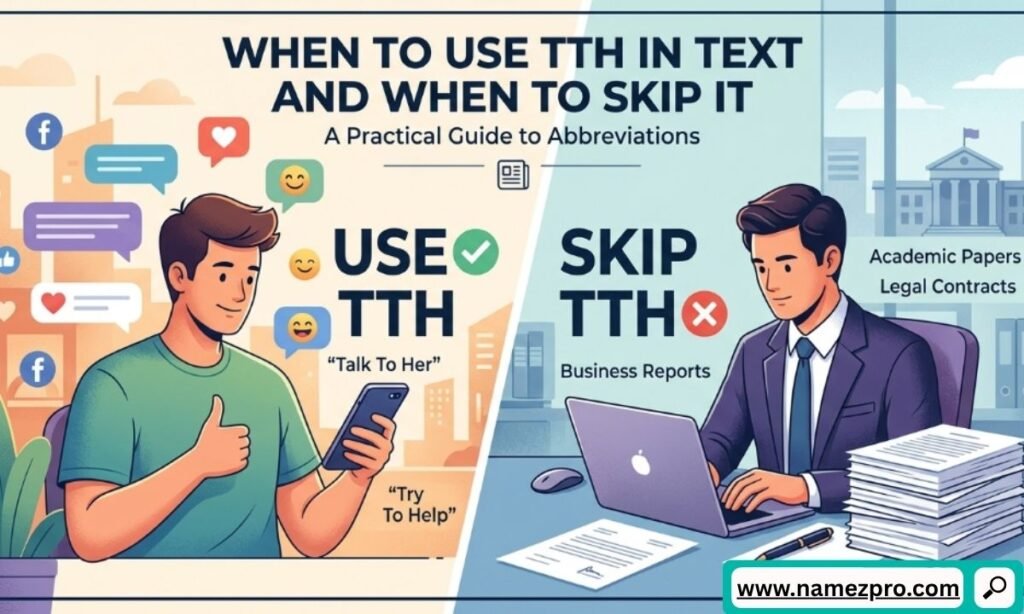 When to use TTH in text messages and when to avoid it in online chats and social media conversations
